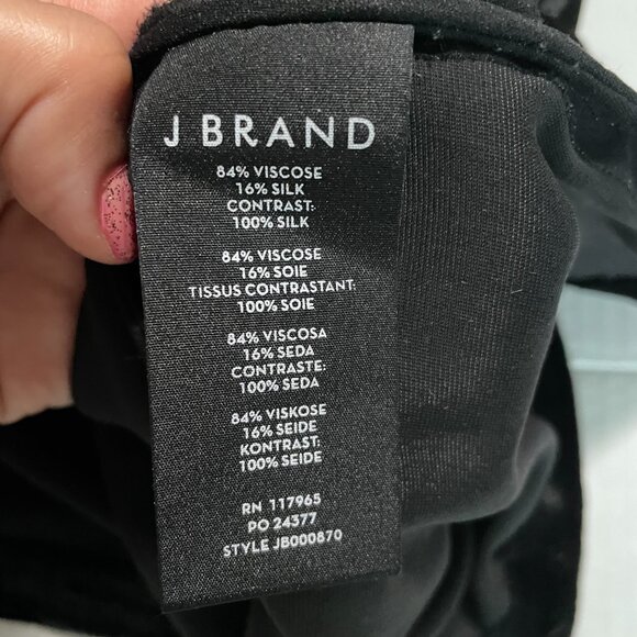 J Brand Velvet Black Top - Picture 2 of 2